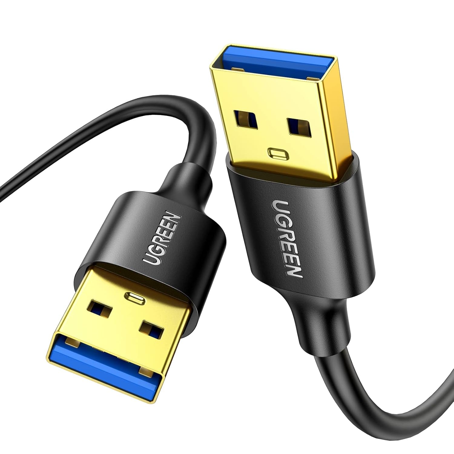 UGREEN USB to USB, 5 Gbps USB 3.0 Cable, Male to Male Cable 3.3 FT | Nylon Durable, Compatible with Hard Drive, Cooling Fan/Pad, Camera, DVD Player, TV, Flash Light, Hub, Monitor, Speaker